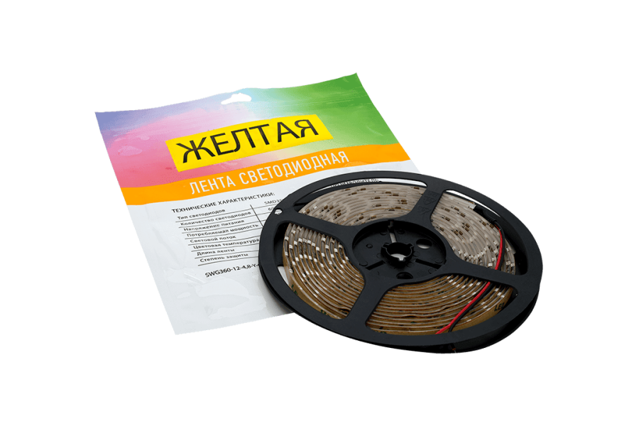 Лента светодиодная SWG SWG360, IP65, желтый