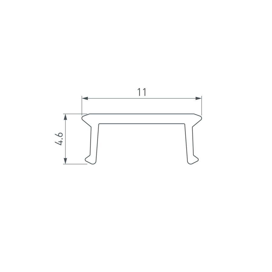 Экран COMFORT10-V-FANTOM-2000 OPAL (Arlight, Пластик)