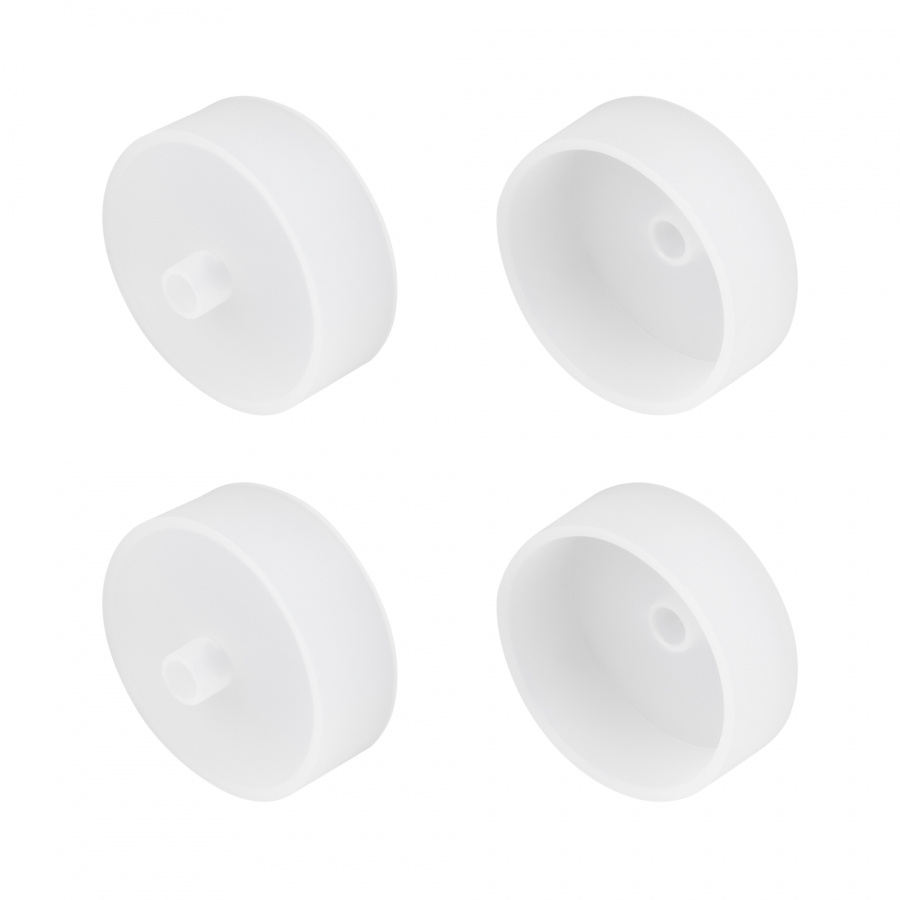 Заглушка WPH-FLEX-D40-360deg WHITE с отверстием (Arlight, Силикон)