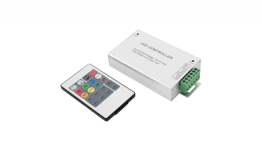 LED RGB контроллер 18 А 12-24 Вольт, ИФ 20 кн, IR-RGB-20-18A