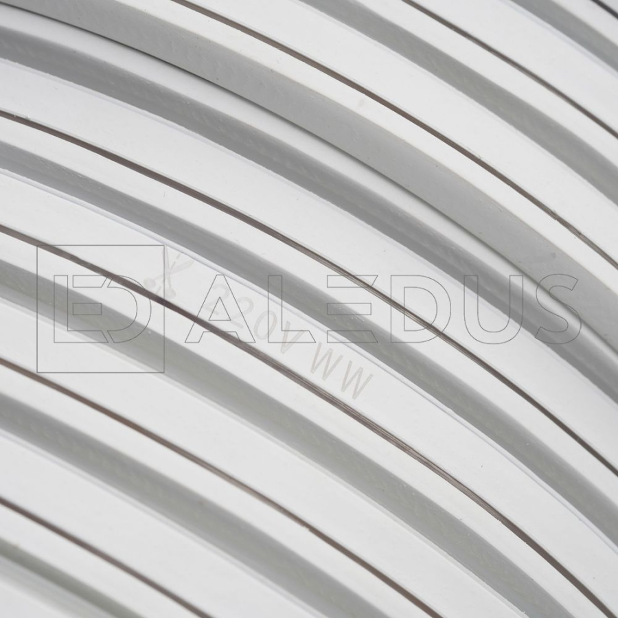 Гибкий неон ALEDUS, 220 В, 08х16 мм, бухта 50 м, теплый белый, односторонний