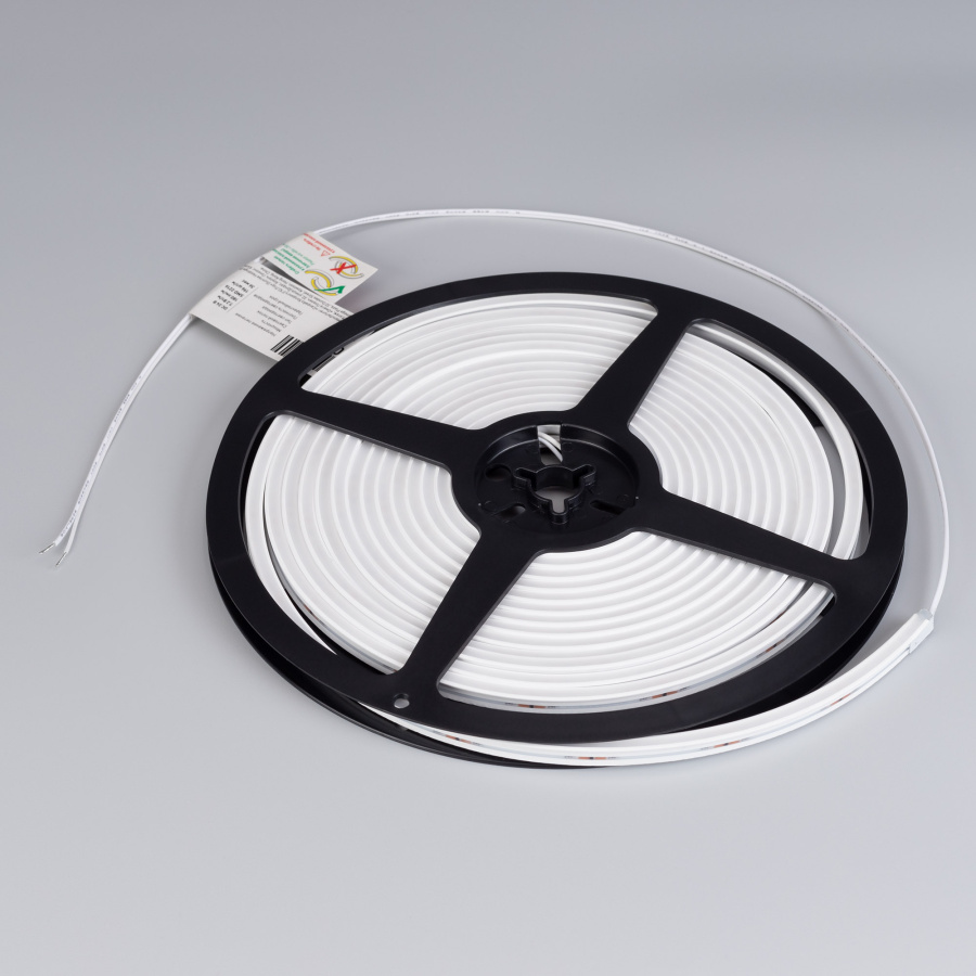 Лента герметичная MOONLIGHT-SIDE-T-M196-03x06mm 24V Warm2700 (7.2 W/m, IP54, 2216, 5m, wire x2) (Arlight, Вывод прямой, 3 года)