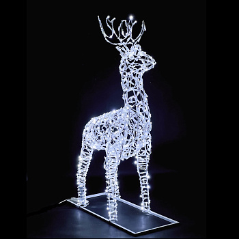 Светодиодная Фигура "Световой Олень" 1,8м Белый 24В, IP65