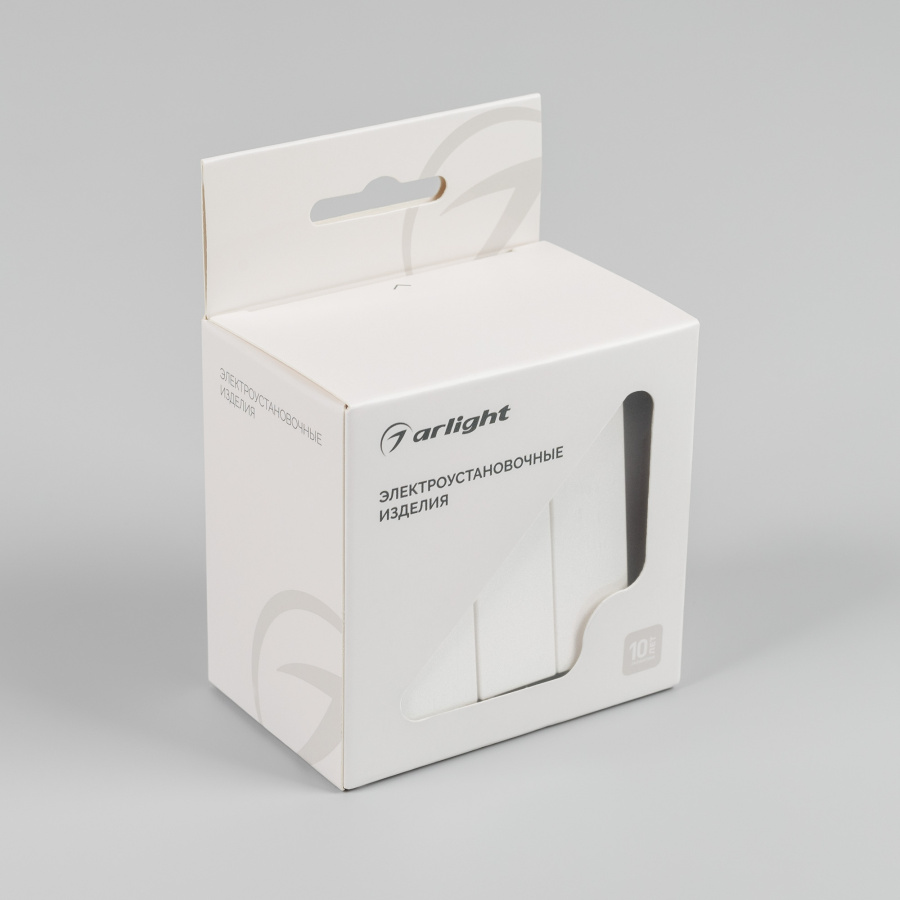 Механизм выключателя трехклавишный непроходной SWT-MK03-PL-WH-V (250V, 10A) (Arlight, -)