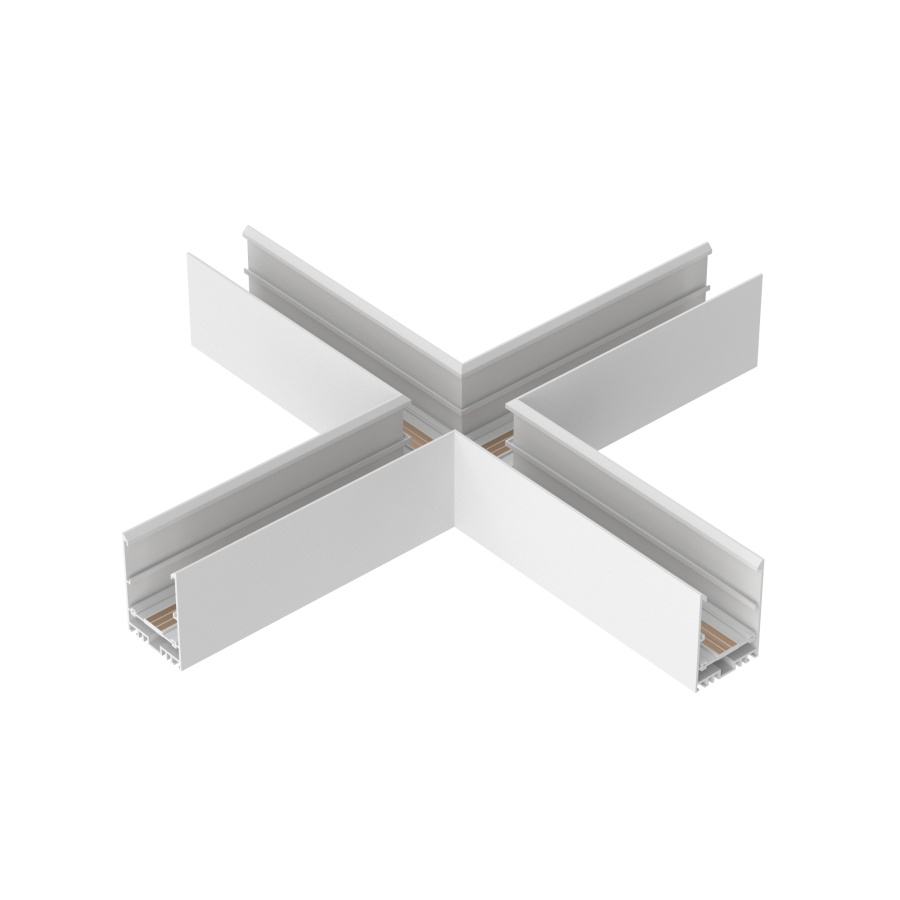 Коннектор крестовой MAG-CON-4563-X90 (WH) (Arlight, IP20 Металл, 5 лет)