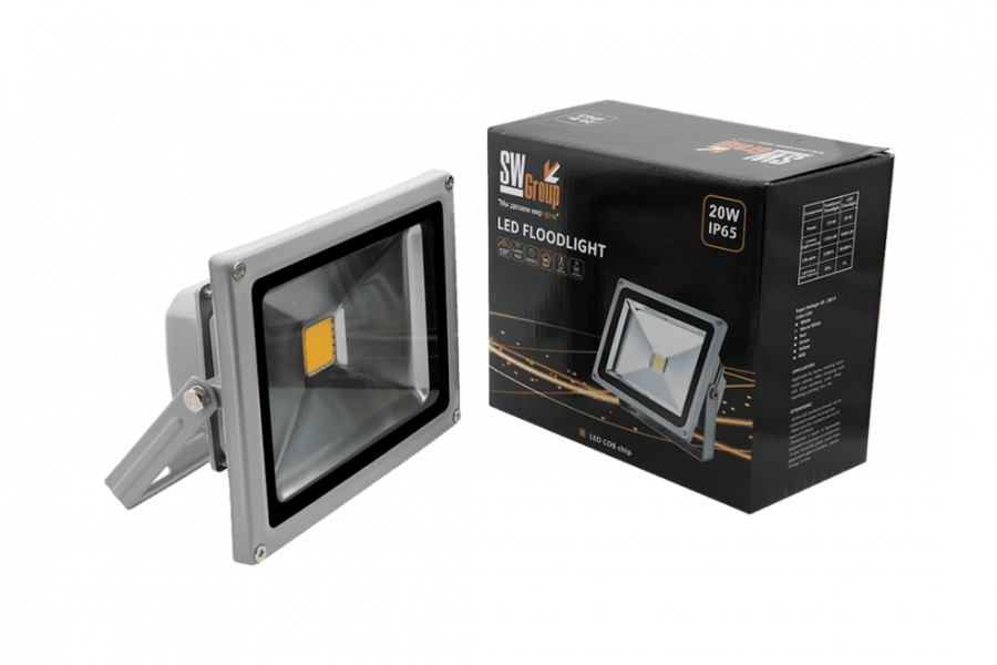 Прожектор светодиодный COB, FL-COB-20-WW