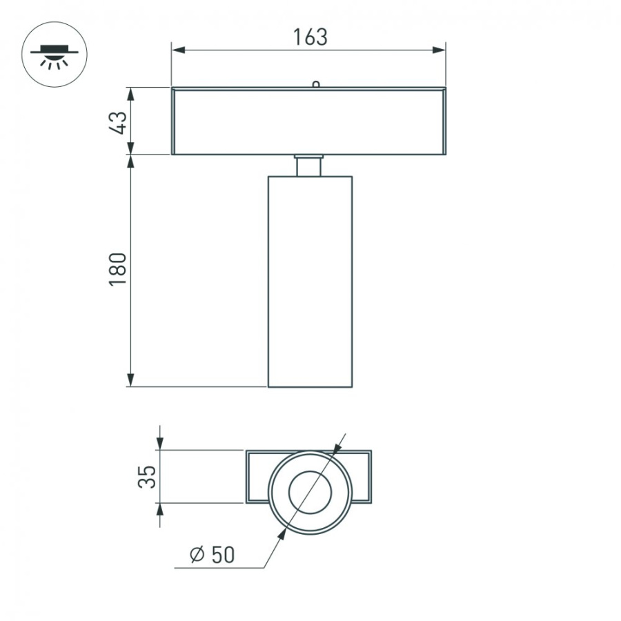 Светильник MAG-SPOT-45-R65-18W Day4000 (BK, 36 deg, 24V, DALI) (Arlight, IP20 Металл, 5 лет)