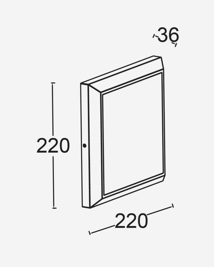 Настенно-потолочный светильник W1021 Gr
