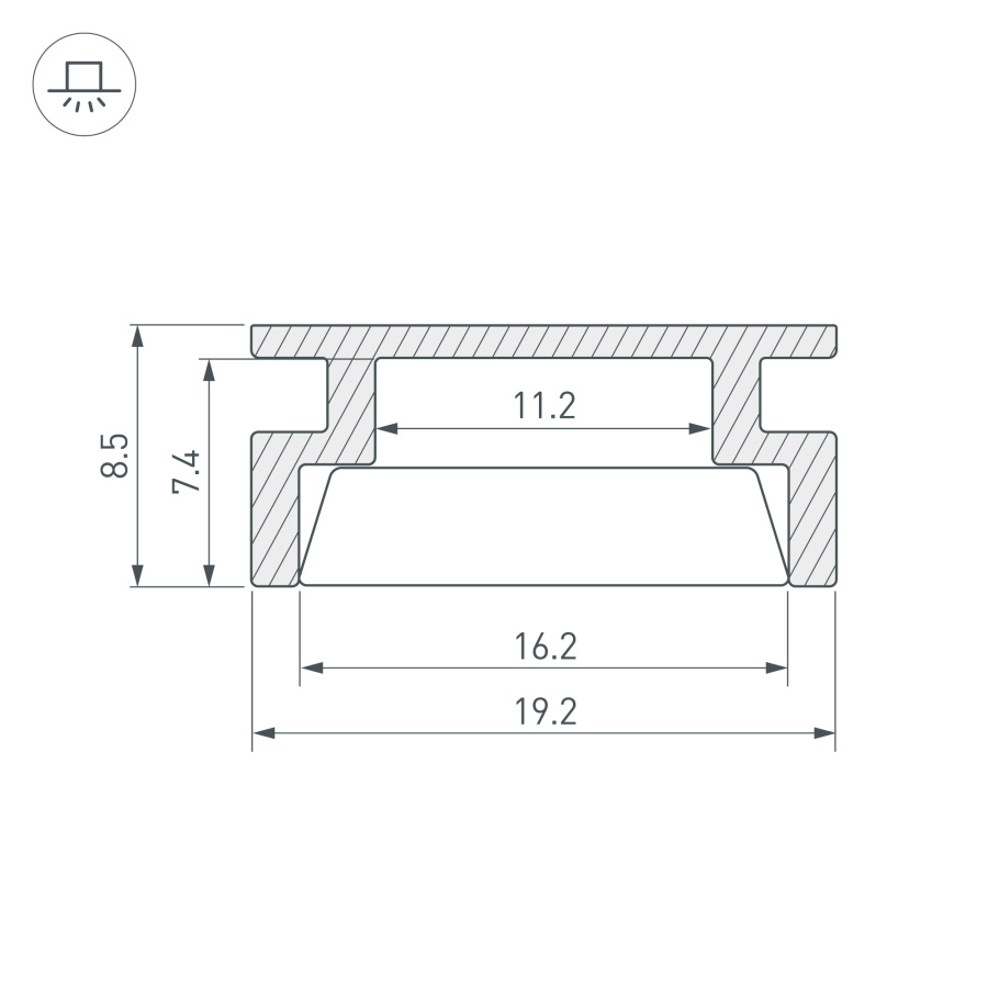 Профиль HR-3000 (Arlight, Алюминий)