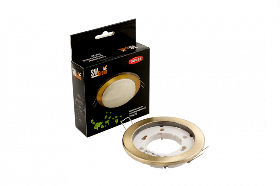 Светильник встраиваемый GX53, бронза