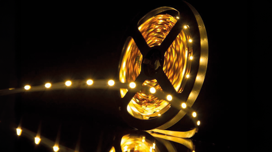 Лента светодиодная SWG SWG360, со скотчем 3М, 4,8 Вт/м, 12В , IP20, теплый белый