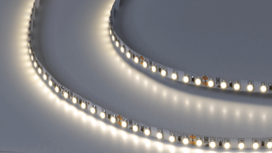 Лента светодиодная SWG SWG3120, со скотчем 3М, 9,6 Вт/м, 24В, IP20, нейтральный белый