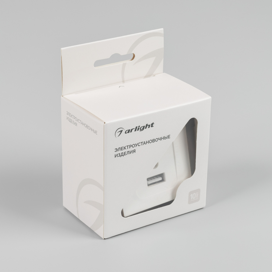 Механизм USB розетки SCT-MUAC-PL-WH-V (5V, 3A, QC4) (Arlight, -)