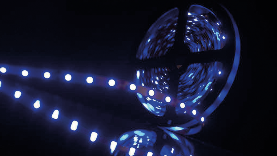 Лента светодиодная SWG SWG360, со скотчем 3М, IP20, синий