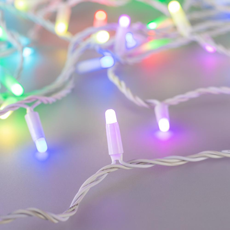 Светодиодная гирлянда ARD-STRING-CLASSIC-10000-WHITE-95LED-MILK-LIVE RGBW-DMX (24V, 10W) (Ardecoled, IP65, 1 год)