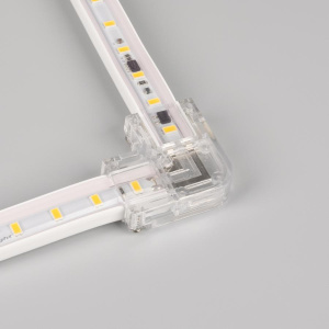 Коннектор угловой для ленты ARL-50000PV (15.5x6mm) прозрачный (Arlight, Пластик)