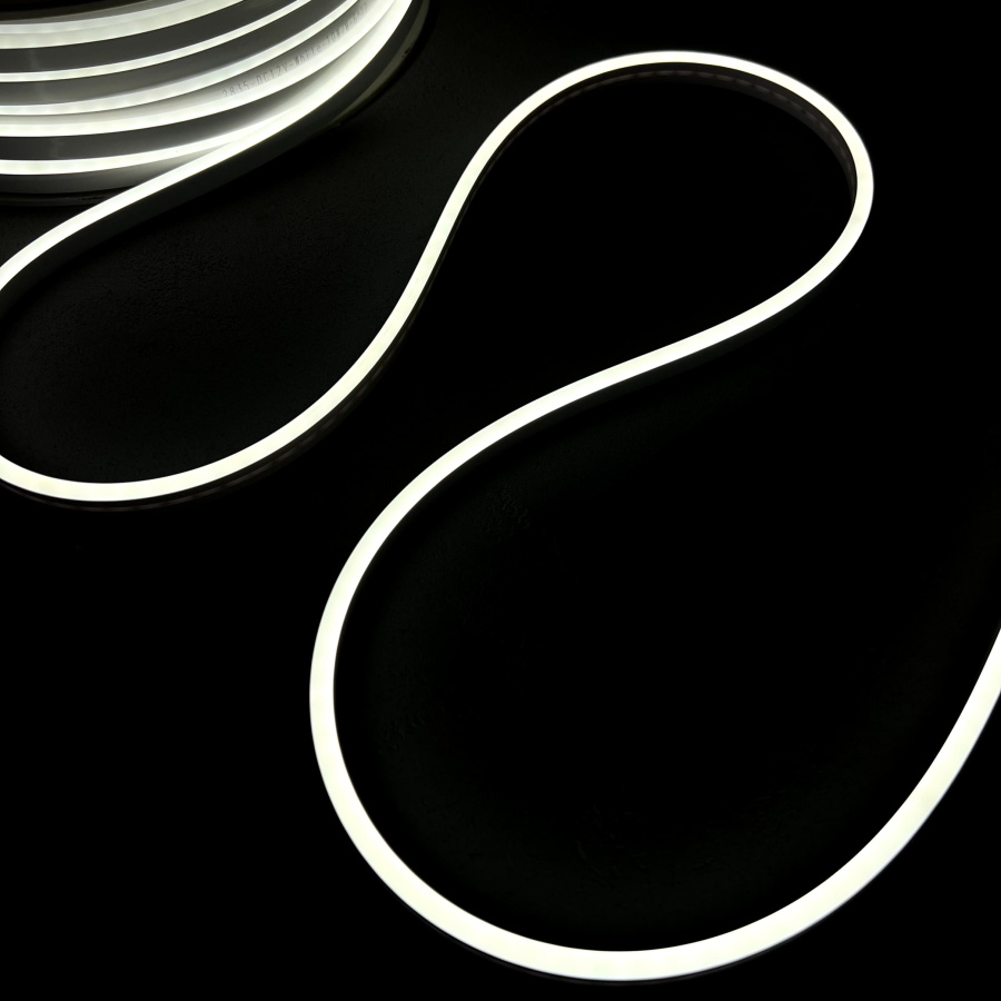 Односторонний Гибкий Неон 8х16мм Белый 24В, IP65