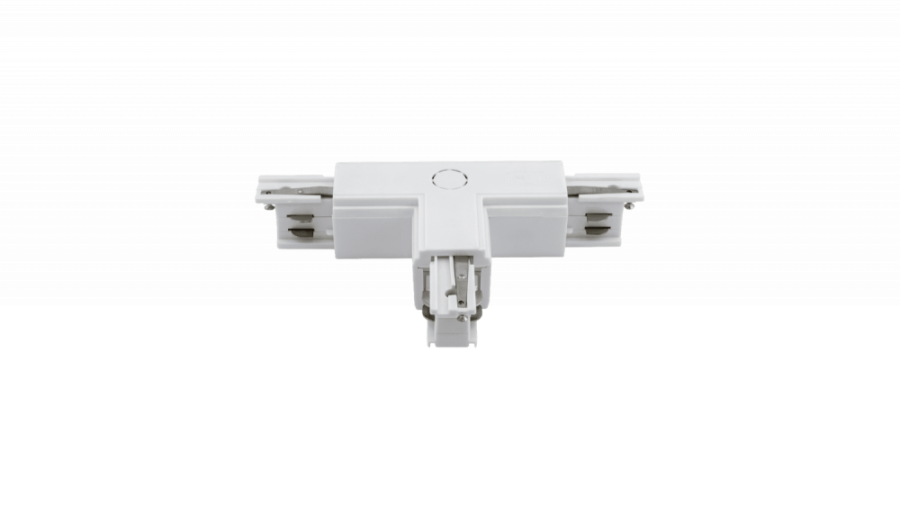 T-коннектор для трехфазного трека, левый, белый