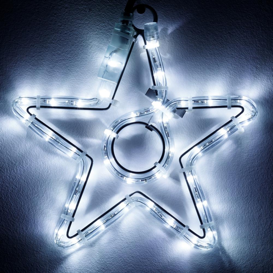 Фигура светодиодная ARD-STAR-M4-200x220-36LED White (230V, 2.5W) (Ardecoled, IP65)