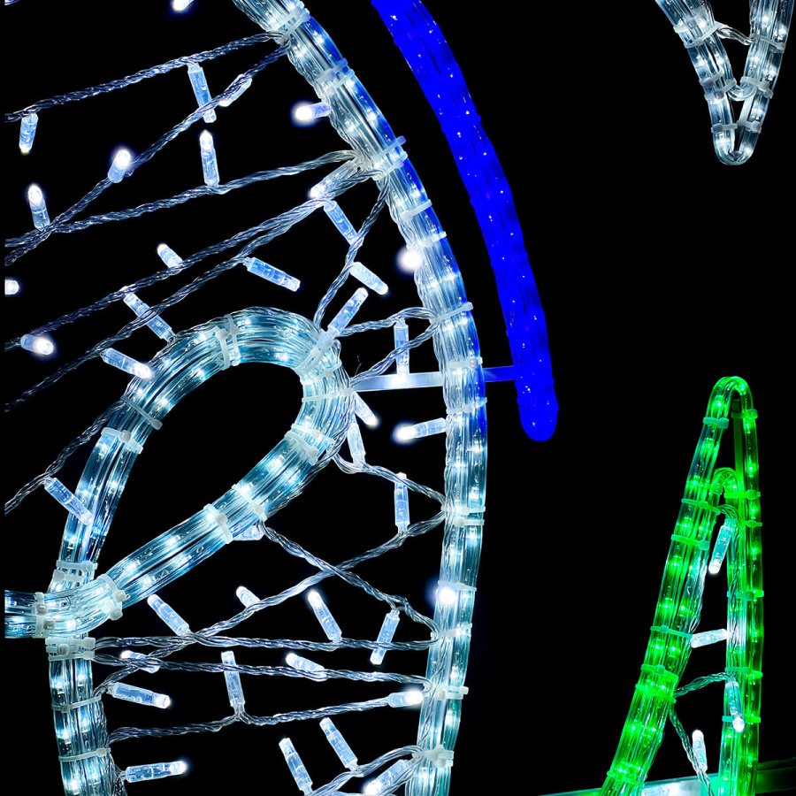 Светодиодная Консоль «Бабочка на ветке» 100 х 250 см, Разноцветная, 220В