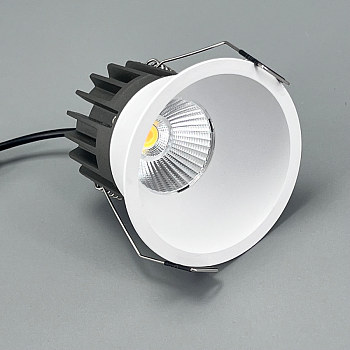 Светильник светодиодный круглый  S9612 COB Led  12W 3CCT. Цвет: белый