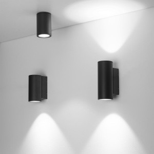 Светильник LGD-FORMA-WALL-TWIN-R90-2x12W Warm2700 (GR, 44 deg, 230V) (Arlight, IP54 Металл, 3 года)