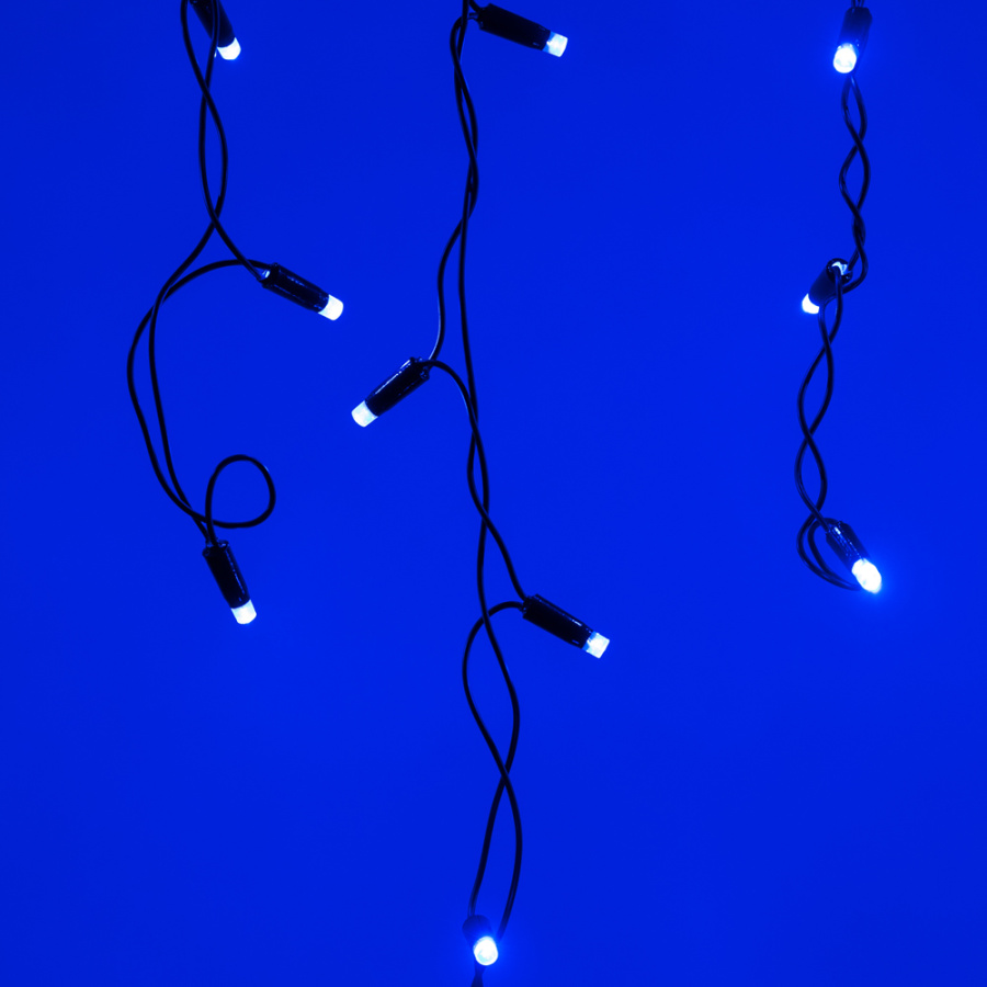 Светодиодная гирлянда ARD-EDGE-CLASSIC-2400x600-BLACK-88LED-STD BLUE (230V, 6W) (Ardecoled, IP65)