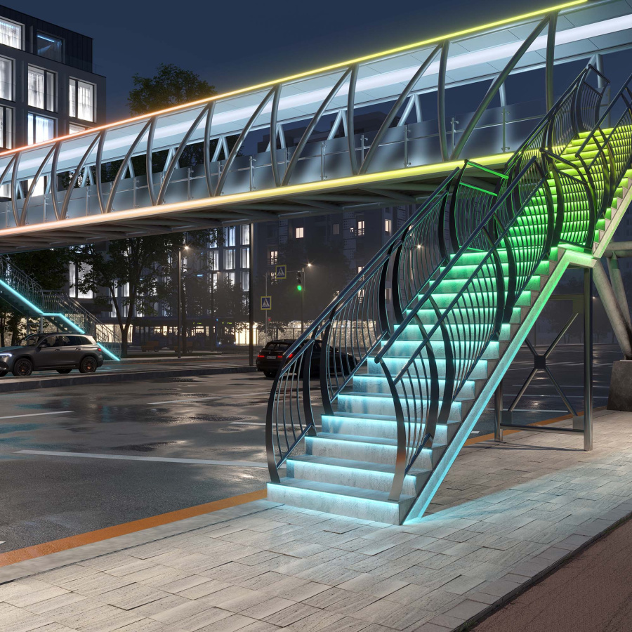 Лента герметичная SPI MOONLIGHT-SIDE-B84-12x17mm 24V RGB-PX7 (18 W/m, IP67, 5m, wire x2) (Arlight, Вывод прямой, 2 года)