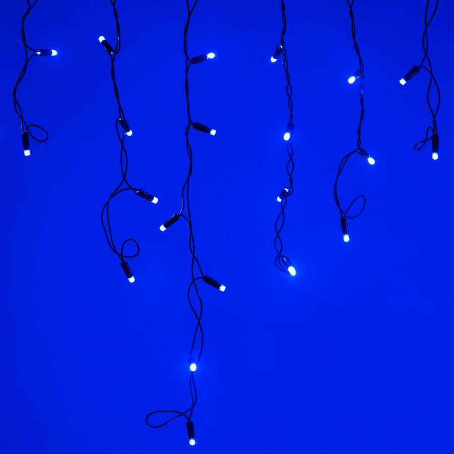 Светодиодная гирлянда ARD-EDGE-CLASSIC-2400x600-BLACK-88LED-FLASH BLUE (230V, 6W) (Ardecoled, IP65)