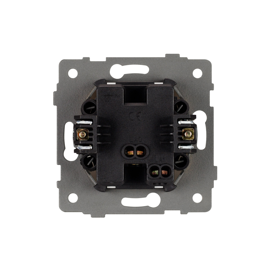 Механизм выключателя одноклавишный непроходной SWT-MK01-PL-GR-V (250V, 10A) (Arlight, -)