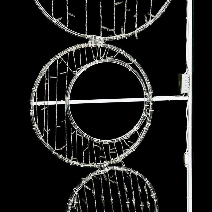 Светодиодная Консоль «Круги» 80 x 180 см, Разноцветная, 220В