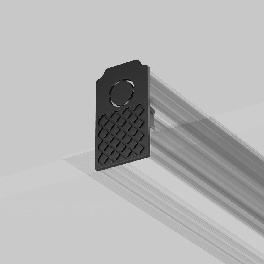 Заглушки к встраиваемому шинопроводу Exility 2 шт. черный для встраиваемой трековой системы Technical TRA034EC-42B