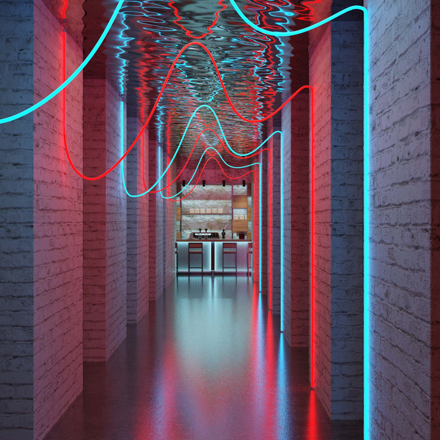 Лента герметичная MOONLIGHT-BLACK-SIDE-G280-D25mm 24V RGB 360deg (14.4 W/m, IP65, 3m, wire x1) (Arlight, Вывод боковой, 3 года)