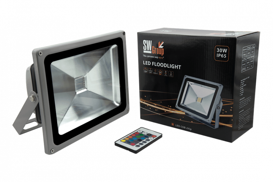 Прожектор светодиодный COB RGB, FL-COB-30-RGB