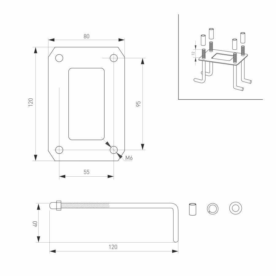 Светильник LGD-TENT-BOLL-H900-9W Warm3000 (GR, 110 deg, 230V) (Arlight, IP65 Металл, 3 года)