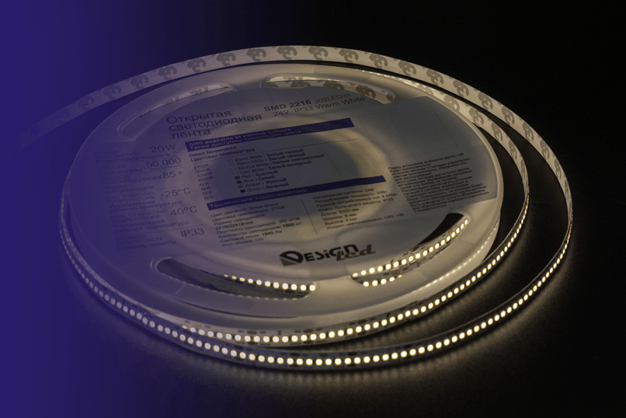 Лента светодиодная DesignLed DSG2A300, Теплый белый (3000K)