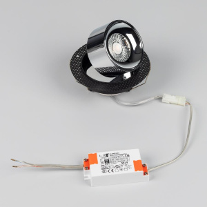 Светильник SP-PLURIO-BUILT-TRIMLESS-R120-9W Day4000 (BK-CHR, 36 deg, 230V) (Arlight, IP20 Металл, 3 года)