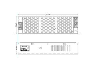 Блок питания компактный (узкий), 150 W, 24V, T-150-24