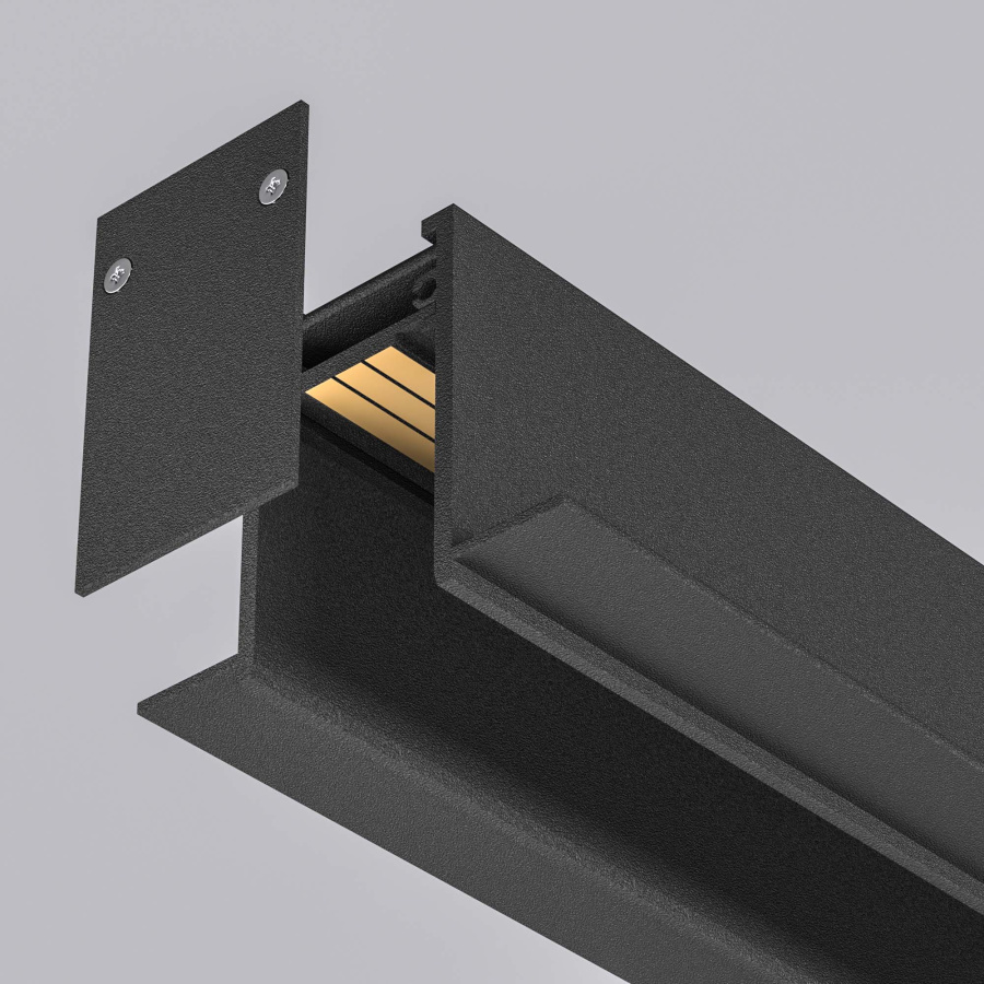 Трек встраиваемый MAG-TRACK-2538-F-2000 (BK) (Arlight, IP20 Металл, 5 лет)