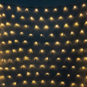 Светодиодная Сеть 2 x 2 м Тепло-Белая 24В, 256 LED, Провод Черный ПВХ, IP54