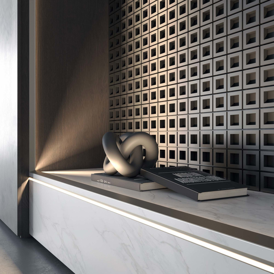 Профиль SL-BEVEL-H10-F14-2000 ANOD OLIVE GREY (Arlight, Алюминий)