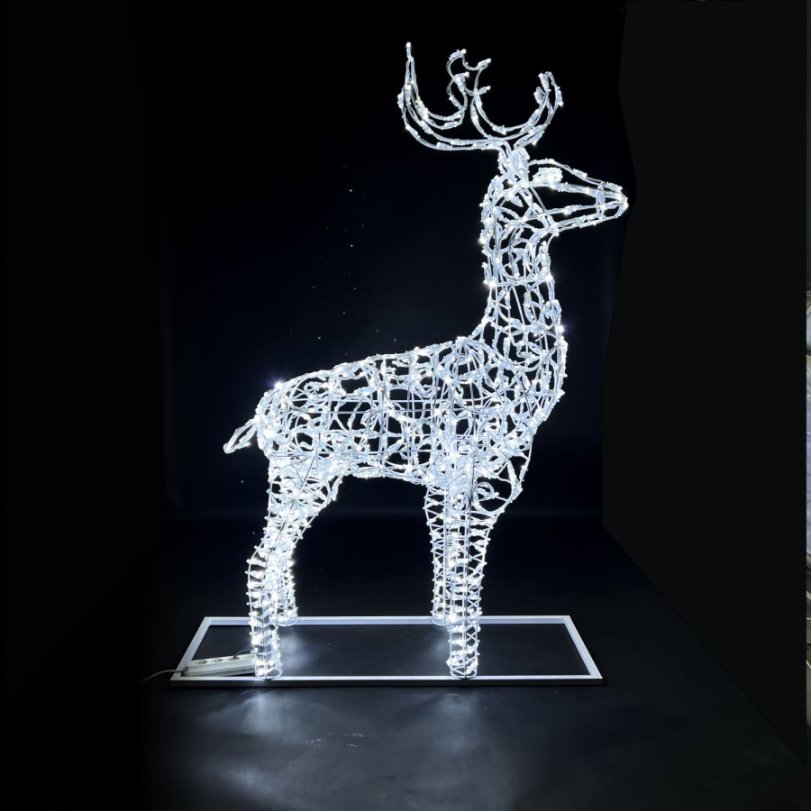 Светодиодная Фигура "Световой Олень" 1,8м Белый 24В, IP65